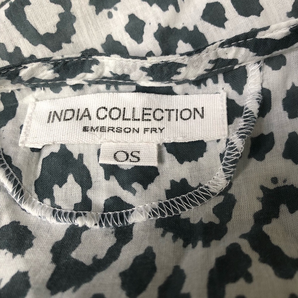 Emerson Fry India collection grey leopard button down shirt - Picture 6 of 6